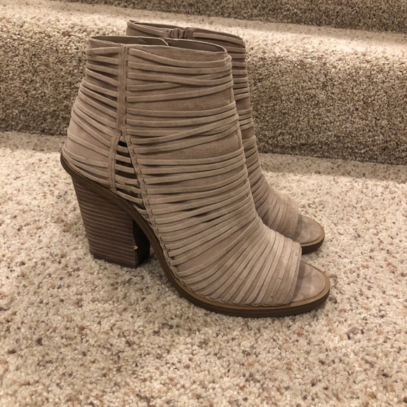 Vince Camuto Feteena Peep Toe Booties - Picture 2 of 8